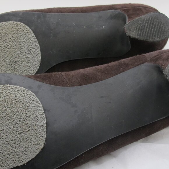 J Renee brown and gold suede 1.5 inch heels - 8.5 - Picture 6 of 6